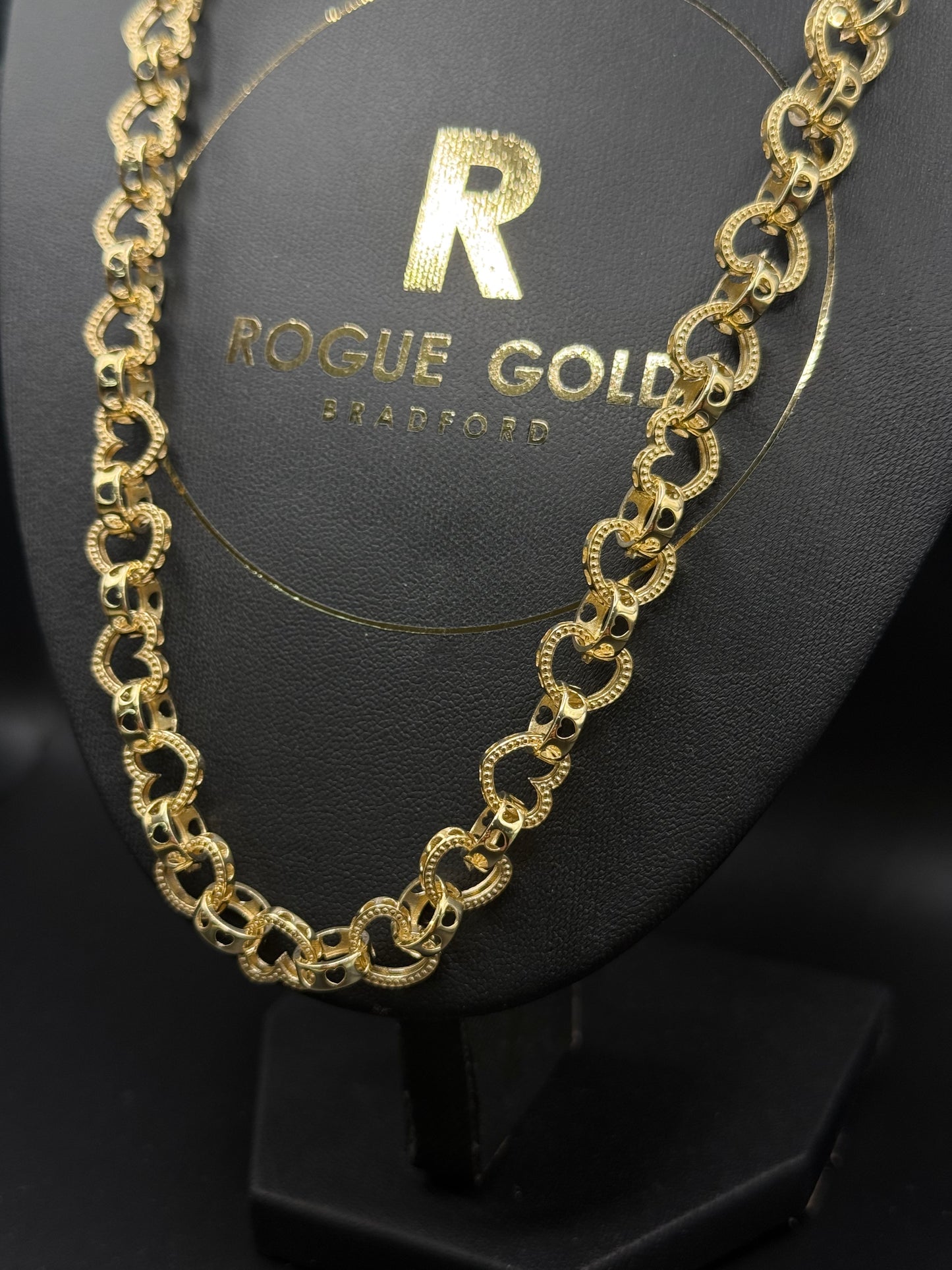 24” HEART LINK CHAIN / NECKLACE