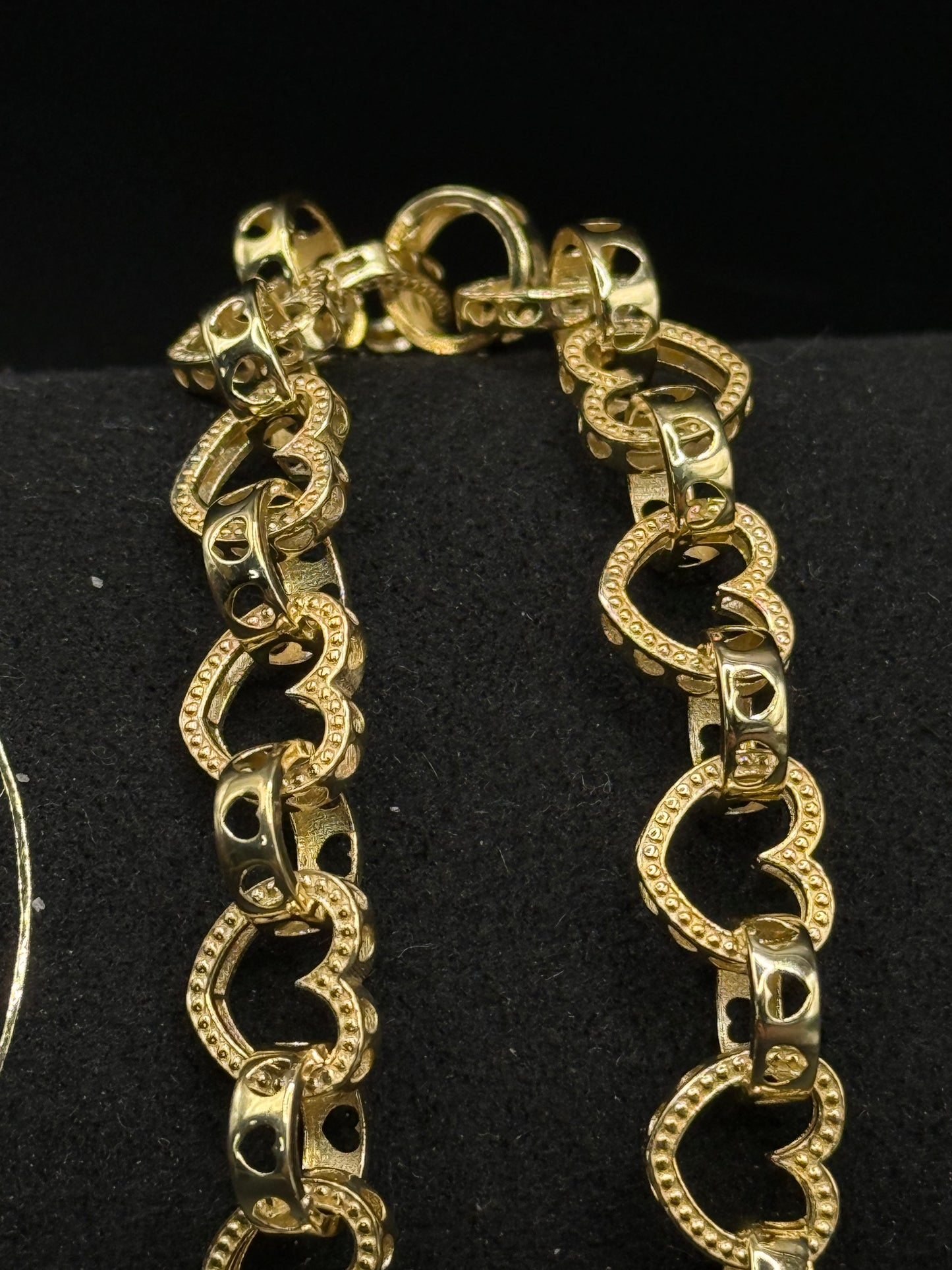 7” HEART LINK BRACELET