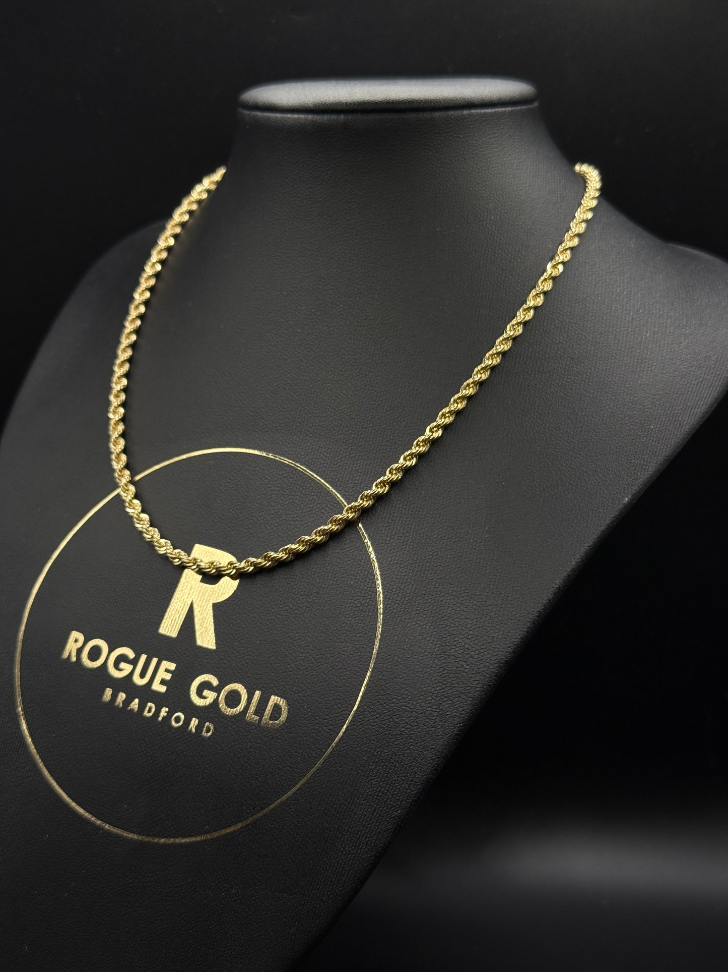 3.5mm ROPE CHAIN 16” - 9ct