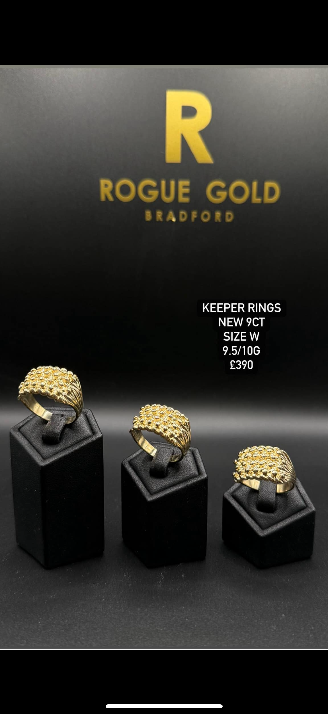 SIZE W KEEPER RING