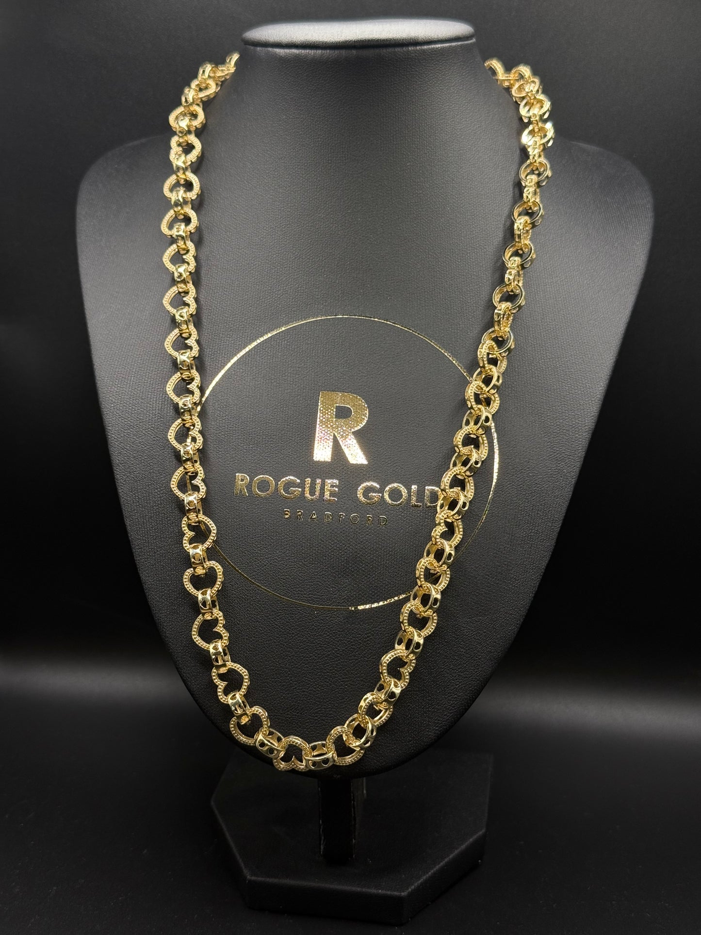 24” HEART LINK CHAIN / NECKLACE