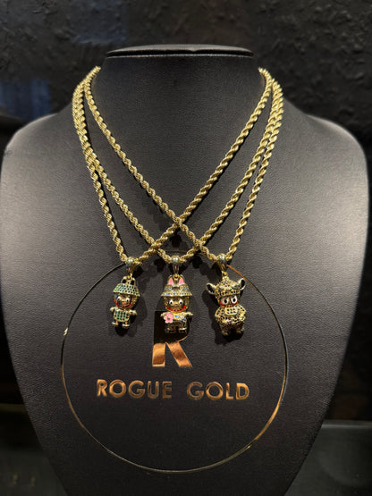 9CT LABUBU AND ROPE SET 16”