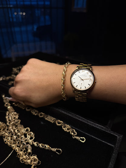 5.5” - 6.5MM ACORN BRACELET 9CT GOLD