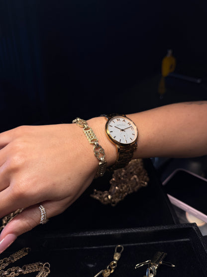 6.5” STARS BARS BRACELET - 9CT GOLD