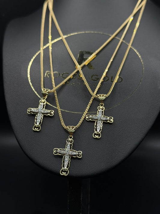 FILIGREE AND FRANCO SET 9Ct