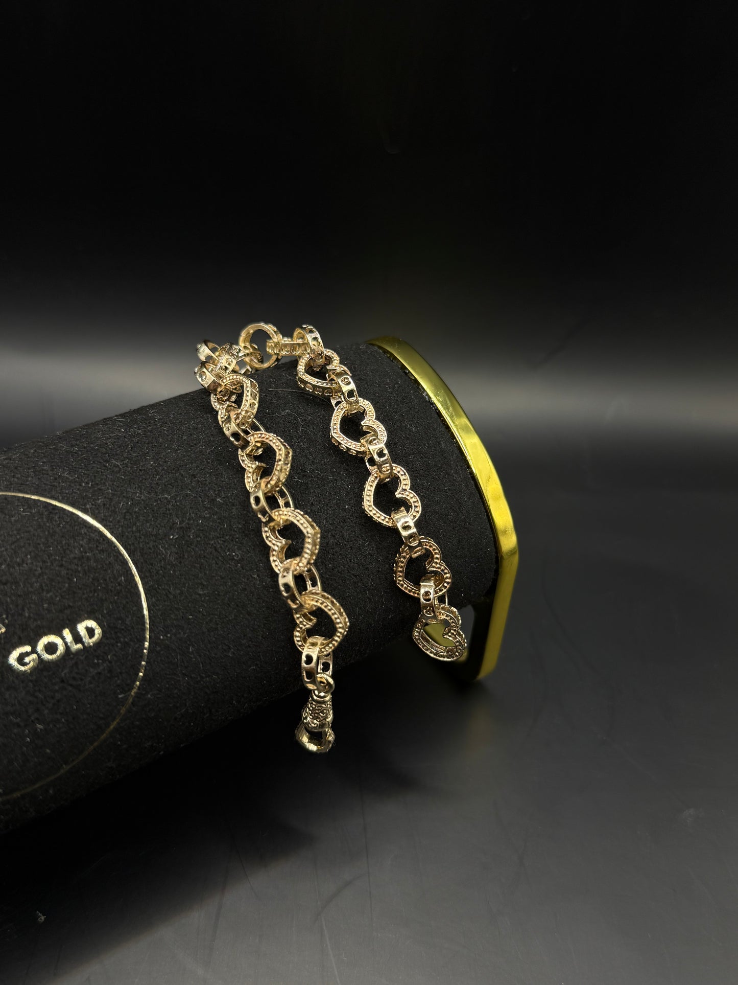 6” HEART LINK BRACELET 10mm