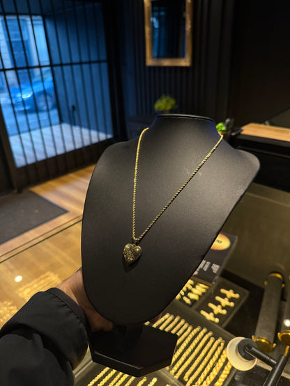 20” Heart Locket Rope Set 9ct gold