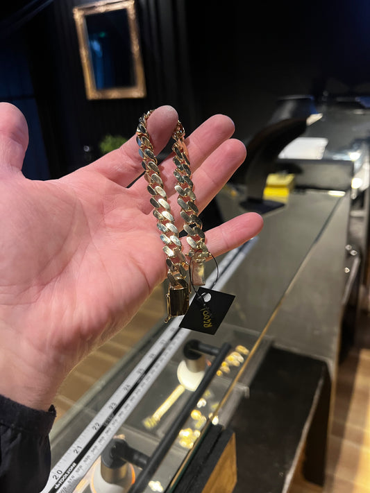 9” CUBAN LINK BRACELET 15.3g #RG001
