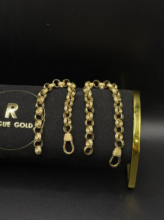 7MM / 6.2 ” BELCHER BRACELET 9ct